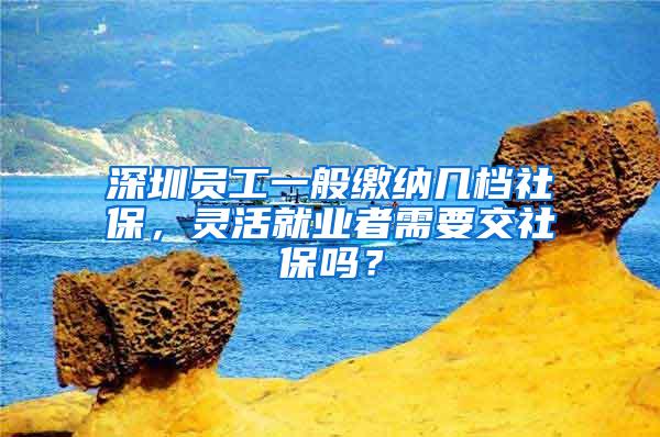 深圳员工一般缴纳几档社保，灵活就业者需要交社保吗？