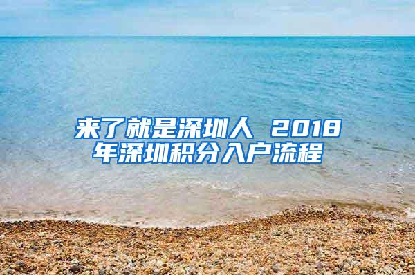 来了就是深圳人 2018年深圳积分入户流程