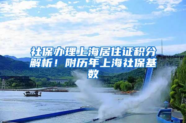 社保办理上海居住证积分解析！附历年上海社保基数