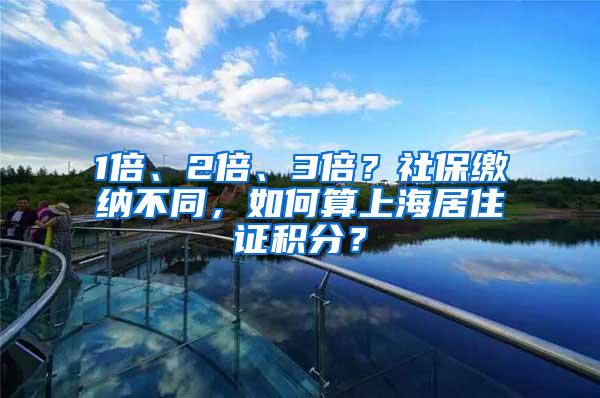 1倍、2倍、3倍？社保缴纳不同，如何算上海居住证积分？