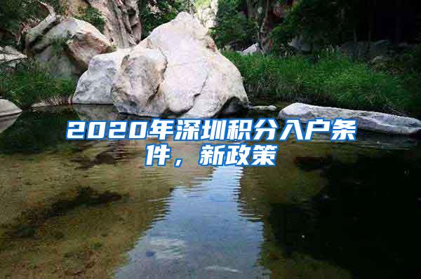 2020年深圳积分入户条件，新政策