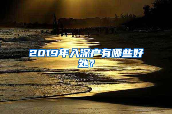 2019年入深户有哪些好处？