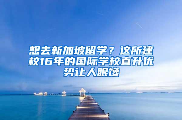 想去新加坡留学？这所建校16年的国际学校直升优势让人眼馋