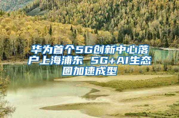 华为首个5G创新中心落户上海浦东 5G+AI生态圈加速成型