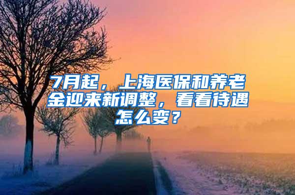 7月起，上海医保和养老金迎来新调整，看看待遇怎么变？