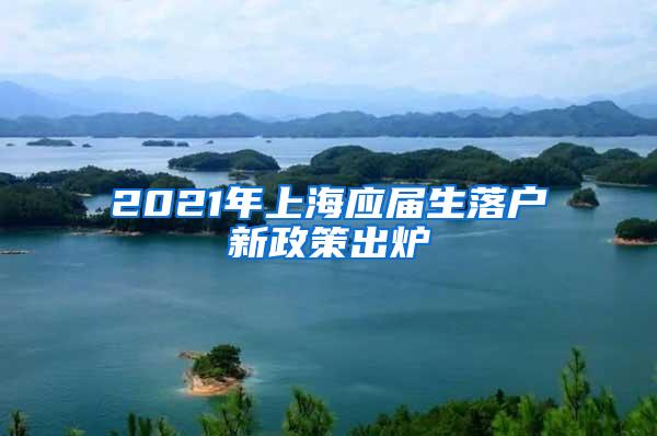 2021年上海应届生落户新政策出炉