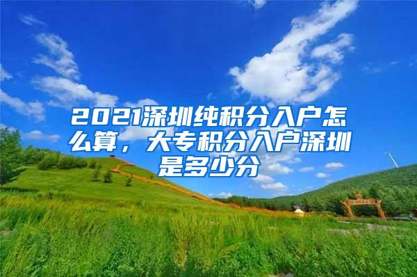 2021深圳纯积分入户怎么算，大专积分入户深圳是多少分