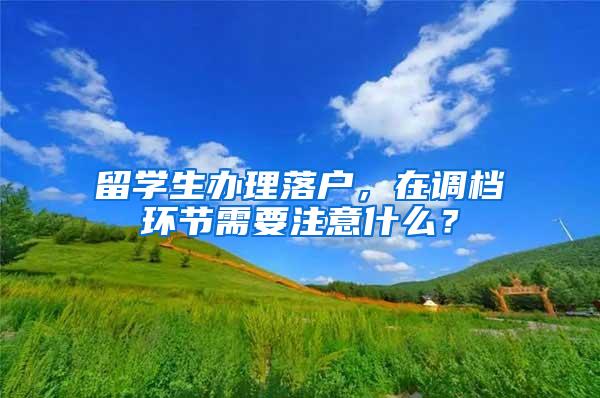 留学生办理落户，在调档环节需要注意什么？