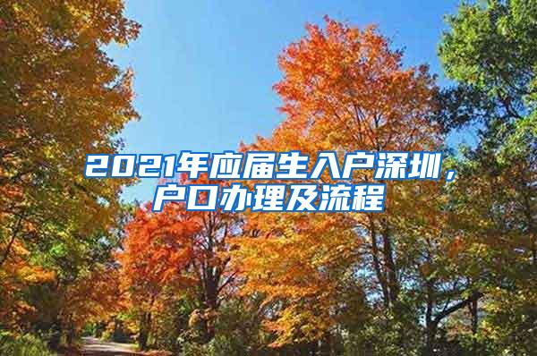 2021年应届生入户深圳，户口办理及流程