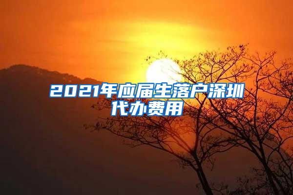 2021年应届生落户深圳代办费用