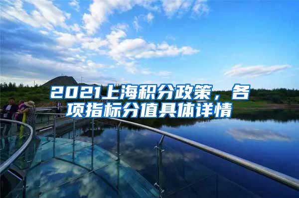 2021上海积分政策，各项指标分值具体详情