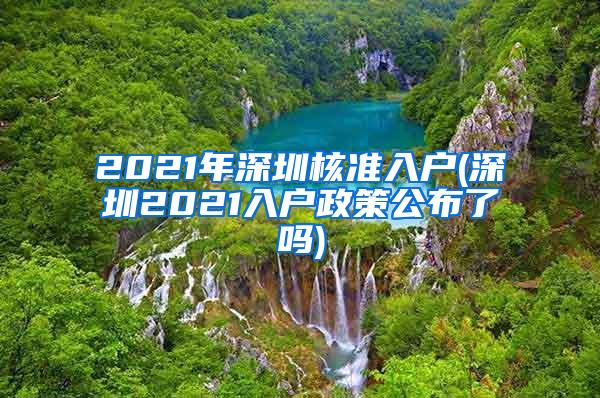 2021年深圳核准入户(深圳2021入户政策公布了吗)