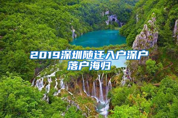 2019深圳随迁入户深户落户海归