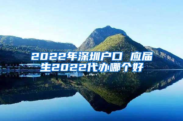 2022年深圳户口 应届生2022代办哪个好