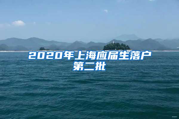 2020年上海应届生落户第二批