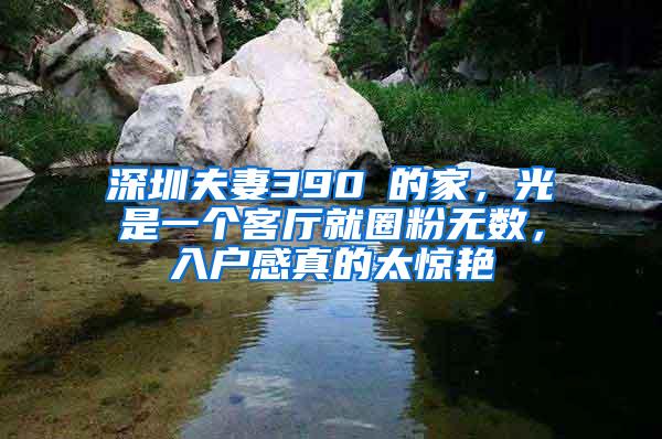 深圳夫妻390㎡的家，光是一个客厅就圈粉无数，入户感真的太惊艳