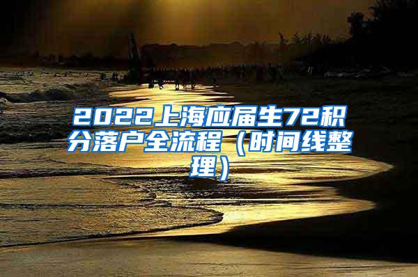 2022上海应届生72积分落户全流程（时间线整理）