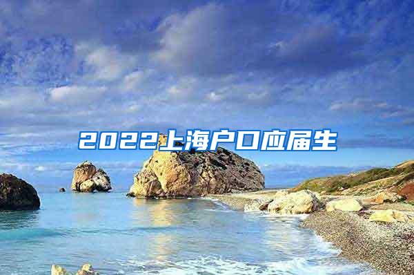 2022上海户口应届生