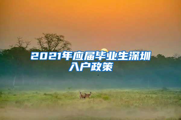 2021年应届毕业生深圳入户政策