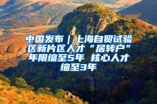 中国发布｜上海自贸试验区新片区人才“居转户”年限缩至5年 核心人才缩至3年