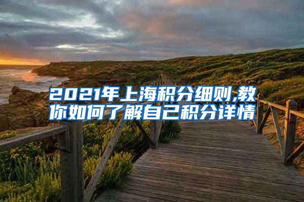 2021年上海积分细则,教你如何了解自己积分详情