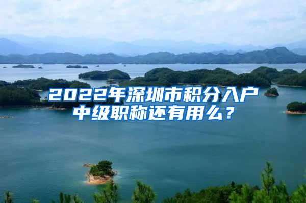 2022年深圳市积分入户中级职称还有用么？