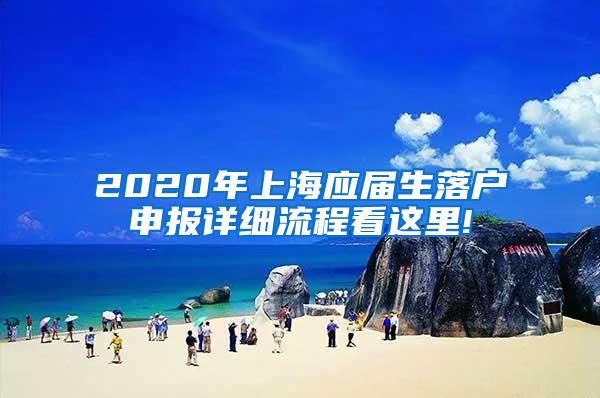 2020年上海应届生落户申报详细流程看这里!