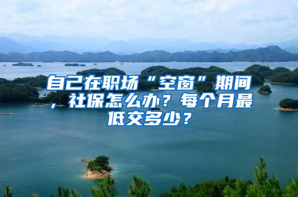 自己在职场“空窗”期间，社保怎么办？每个月最低交多少？