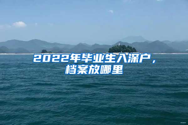 2022年毕业生入深户，档案放哪里