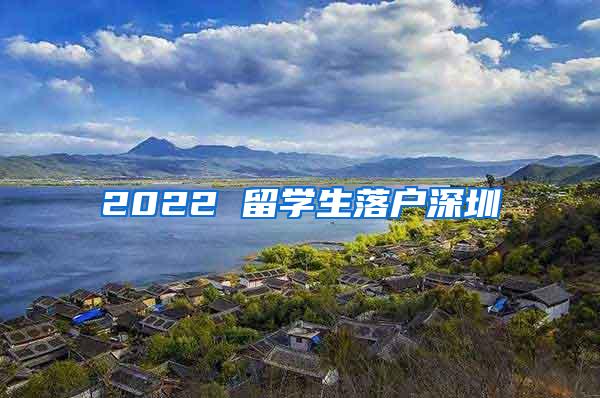 2022 留学生落户深圳