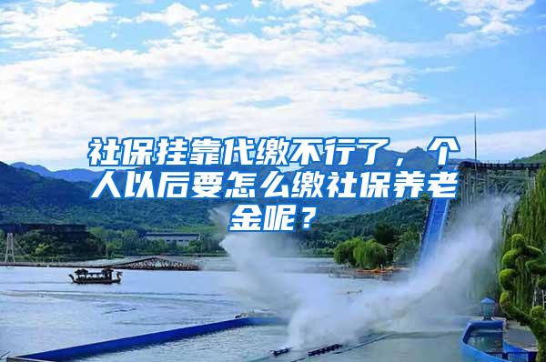 社保挂靠代缴不行了，个人以后要怎么缴社保养老金呢？