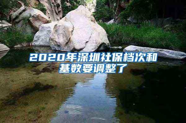 2020年深圳社保档次和基数要调整了