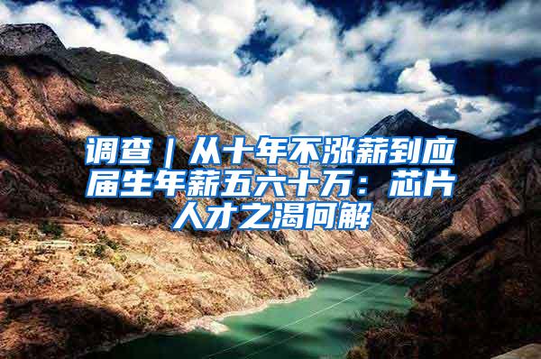 调查｜从十年不涨薪到应届生年薪五六十万：芯片人才之渴何解