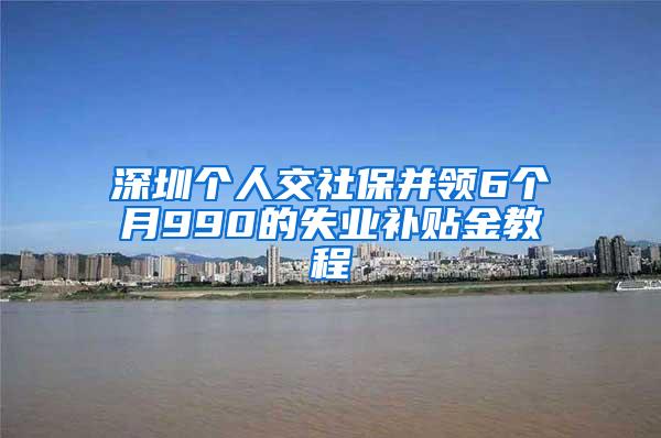 深圳个人交社保并领6个月990的失业补贴金教程