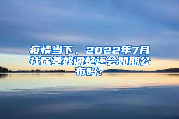 疫情当下，2022年7月社保基数调整还会如期公布吗？