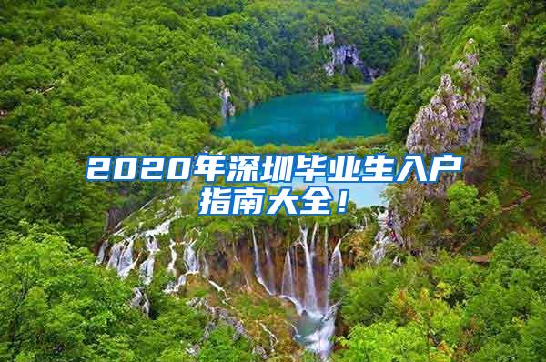 2020年深圳毕业生入户指南大全！