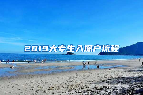 2019大专生入深户流程