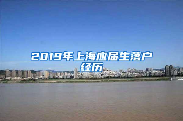 2019年上海应届生落户经历