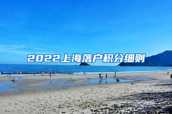 2022上海落户积分细则