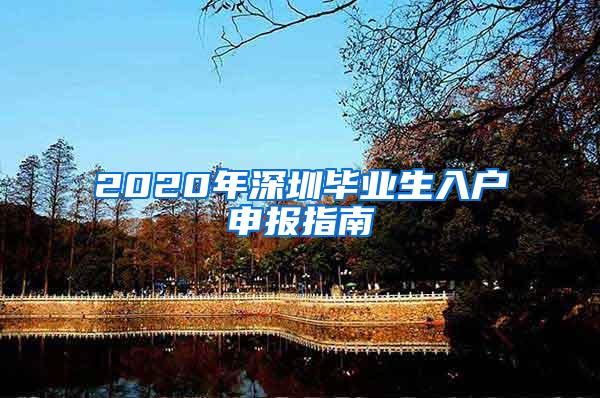 2020年深圳毕业生入户申报指南