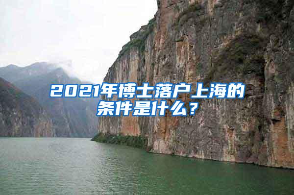 2021年博士落户上海的条件是什么？