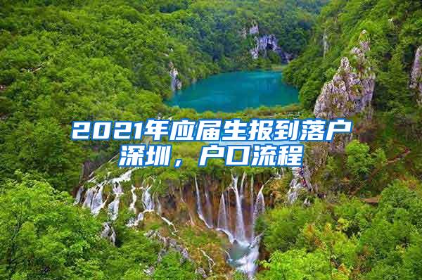 2021年应届生报到落户深圳，户口流程