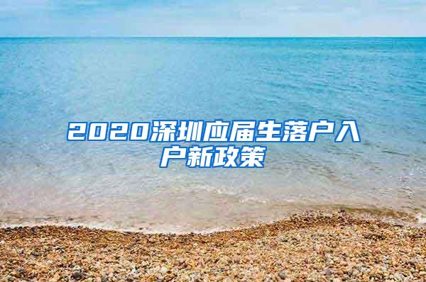 2020深圳应届生落户入户新政策