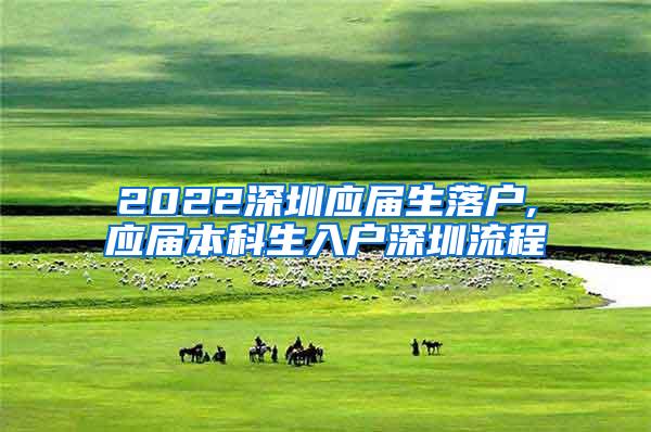 2022深圳应届生落户,应届本科生入户深圳流程