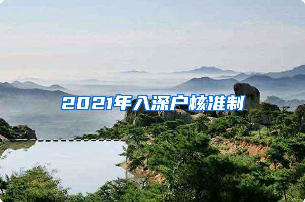 2021年入深户核准制