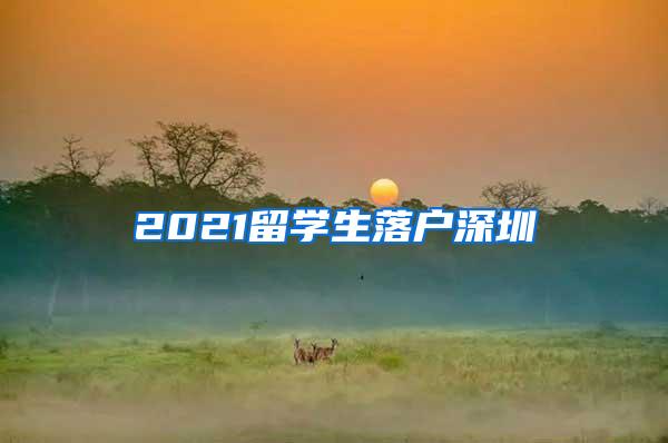 2021留学生落户深圳