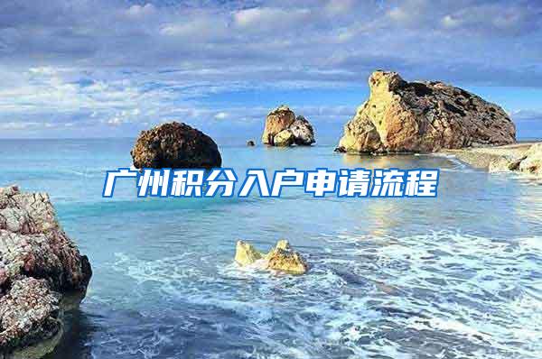 广州积分入户申请流程