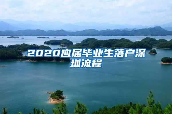 2020应届毕业生落户深圳流程