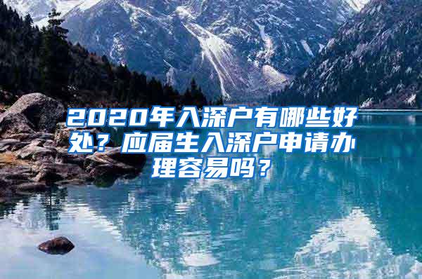 2020年入深户有哪些好处？应届生入深户申请办理容易吗？