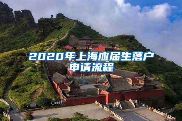 2020年上海应届生落户申请流程